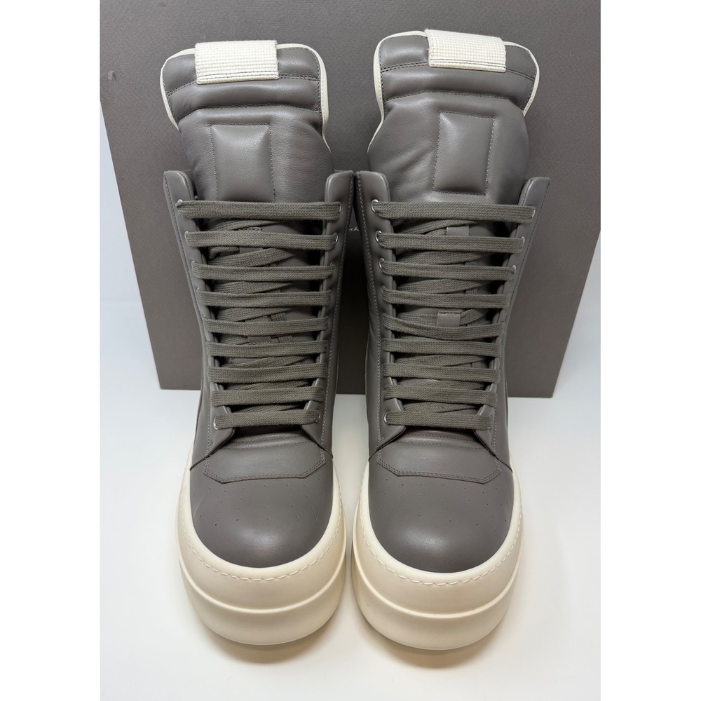 Rick Owens Runway Mega Geobasket High Sneaker Grey Size 7 US 40 EU - Picture 2 of 10